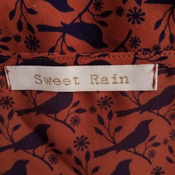 Sweet Rain Dress with Bird Pattern, Med. - Picture 4 of 8